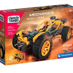 CLEMENTONI Juegos Y Juguetes Educativos-Ciencia y Juego Build Mechanics Buggy y Quad