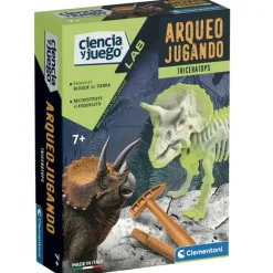 CLEMENTONI Juegos Y Juguetes Educativos-Ciencia y Juego LAB Arqueo Jugando Triceratops