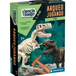 CLEMENTONI Juegos Y Juguetes Educativos-Ciencia y Juego LAB Arqueo Jugando T-Rex