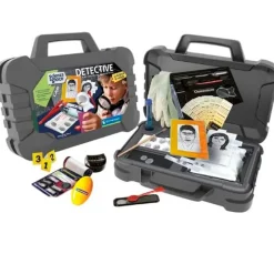 CLEMENTONI Juegos Y Juguetes Educativos-Ciencia y Juego Lab Maletín Detectives