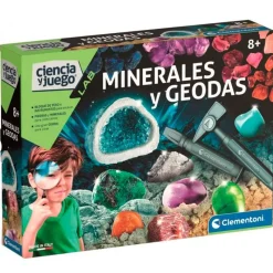 CLEMENTONI Juegos Y Juguetes Educativos-Ciencia y Juego Pack Minerales y Geodas