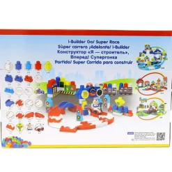 SELECCION DRIM Vehículos, Trenes Y Parkings-Circuito Super Racer de Construcción de 60 Piezas