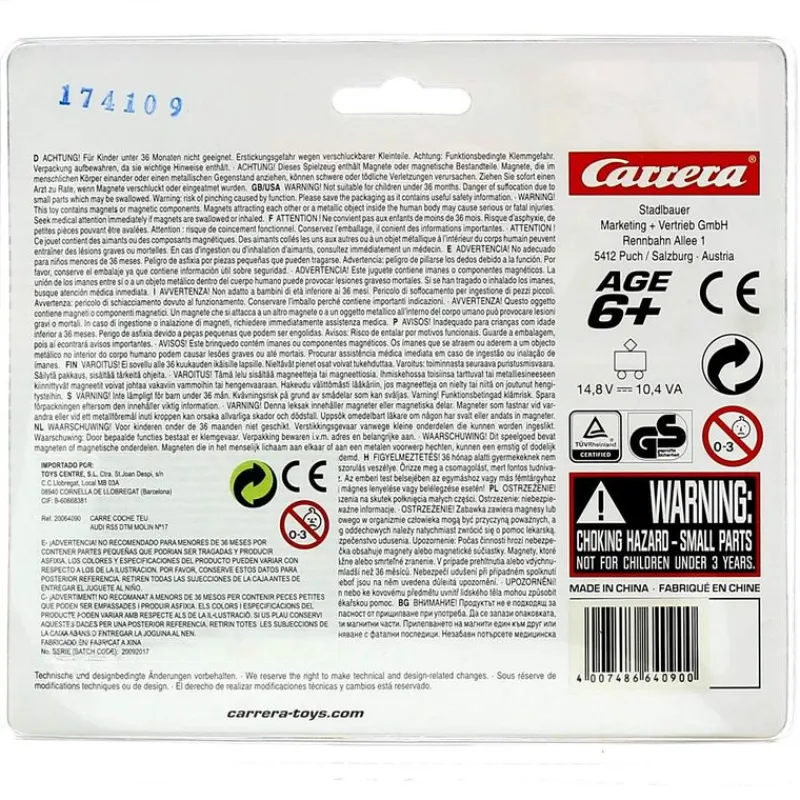 Coche Go Teufel Audi RS 5 DTM M. Molina N.17*CARRERA Best