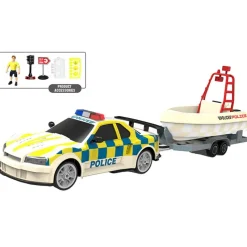 Coche Policía con Lancha*DRIM DISCOUNT Clearance