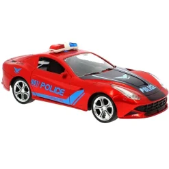 Coche Policía Rojo R/C a Escala 1:16*DRIM DISCOUNT Outlet
