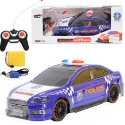 SELECCION DRIM Coches Radio Control (R/C)-Coche Runner Policía Escala 1:14 R/C