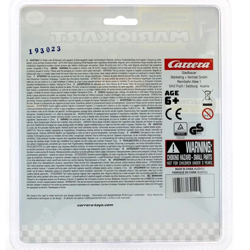 CARRERA Coches Slot-Coche Slot Mario Mach a escala 1:43
