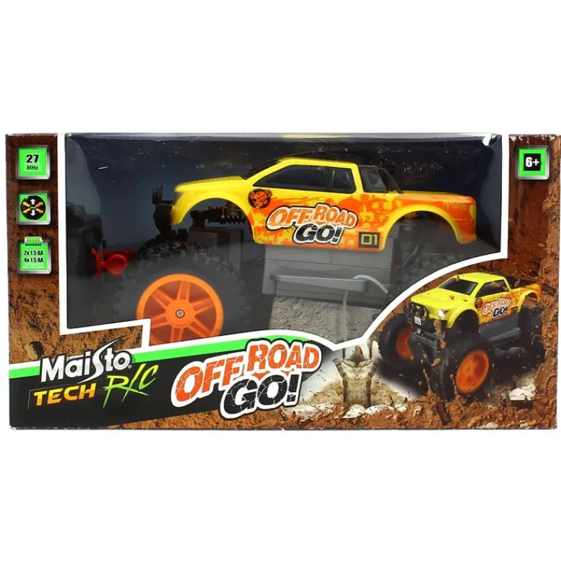 MAISTO-TECH Coches Radio Control (R/C)-Coche Tech off Road Amarillo R/C