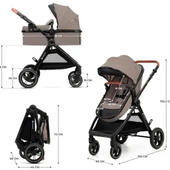 Cochecito 3 piezas Conver Esme Beige*KINDERKRAFT Outlet