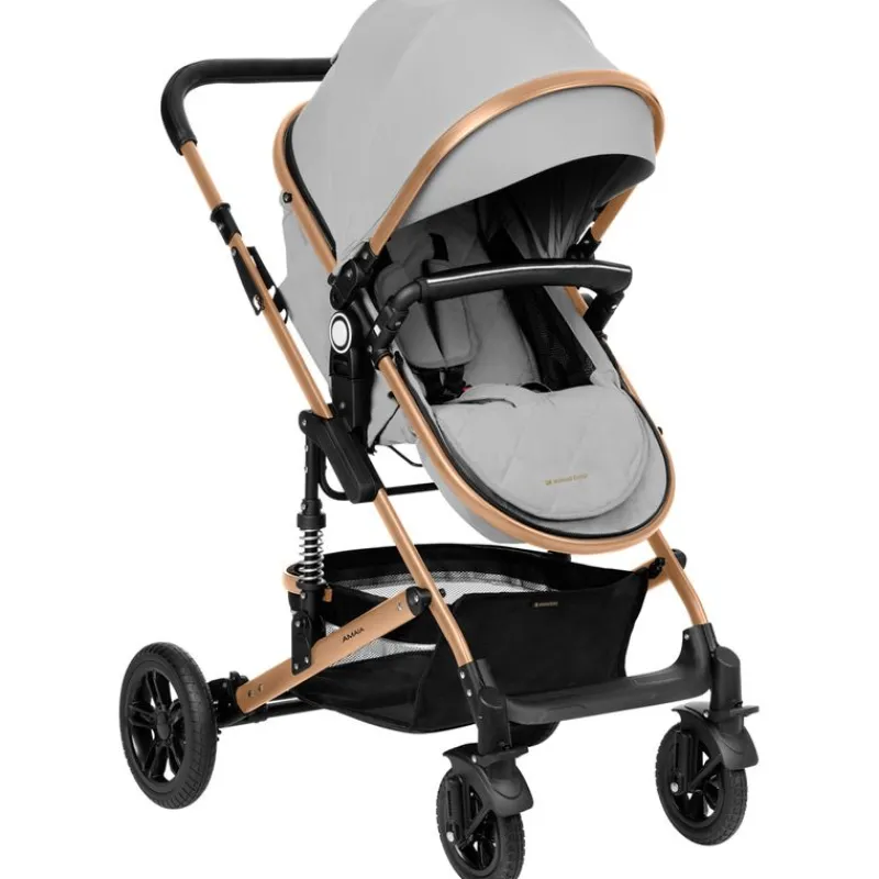 Cochecito 3 piezas Amaia Gris Claro*KIKKABOO Best