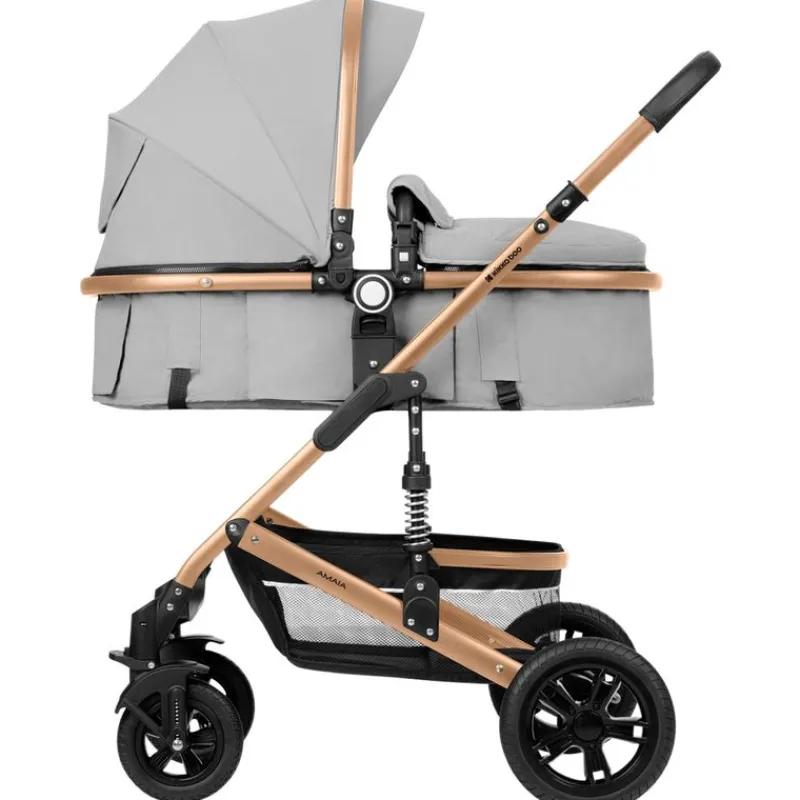 Cochecito 3 piezas Amaia Gris Claro*KIKKABOO Best