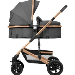 Cochecito 3 piezas Amaia Gris Oscuro*KIKKABOO Clearance