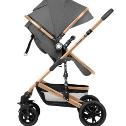 Cochecito 3 piezas Amaia Gris Oscuro*KIKKABOO Clearance
