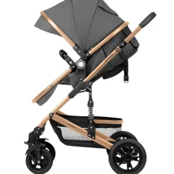 Cochecito 3 piezas Amaia Gris Oscuro*KIKKABOO Clearance