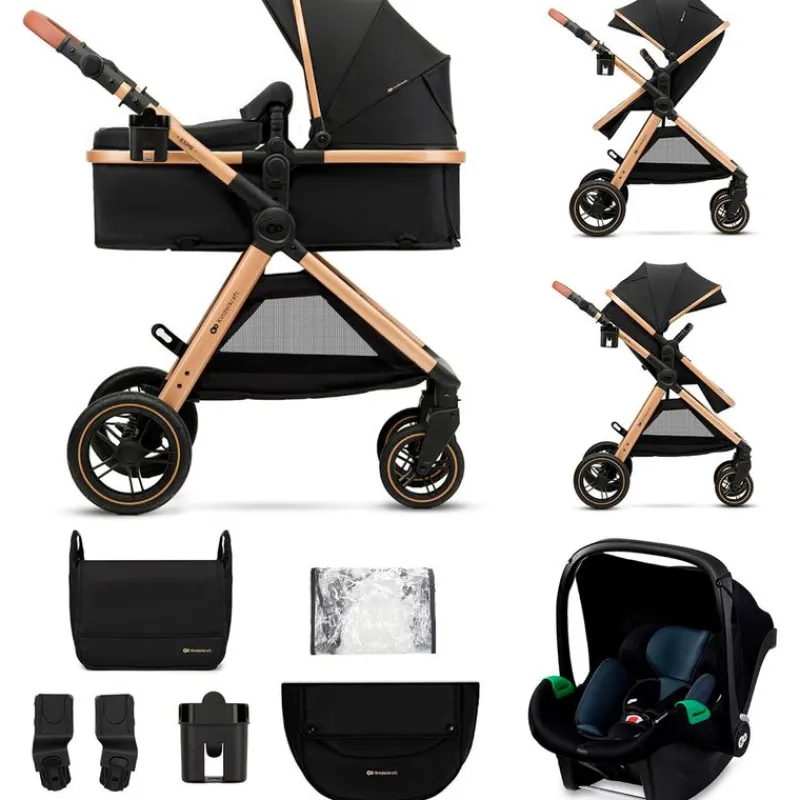 Cochecito 3 piezas Conver Esme Black*KINDERKRAFT Outlet