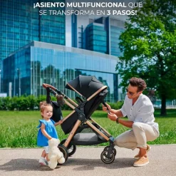 Cochecito 3 piezas Conver Esme Black*KINDERKRAFT Outlet