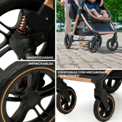 Cochecito 3 piezas Conver Esme Black*KINDERKRAFT Outlet