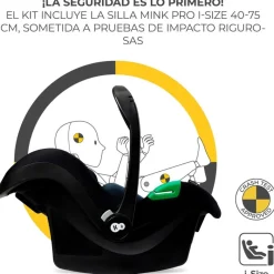 Cochecito 3 piezas Conver Esme Black*KINDERKRAFT Outlet