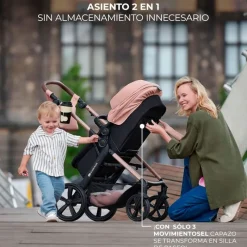 KINDERKRAFT Cochecitos De 3 Piezas-Cochecito 3 piezas Moov 2 Black