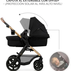 KINDERKRAFT Cochecitos De 3 Piezas-Cochecito 3 piezas Moov 2 Black