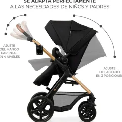 KINDERKRAFT Cochecitos De 3 Piezas-Cochecito 3 piezas Moov 2 Black