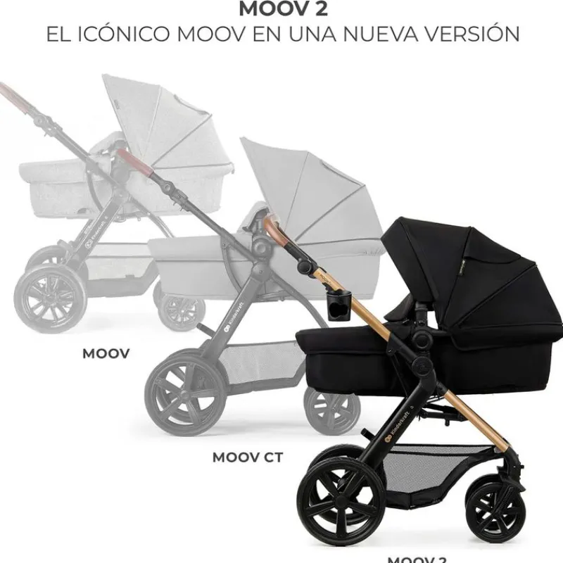 KINDERKRAFT Cochecitos De 3 Piezas-Cochecito 3 piezas Moov 2 Black