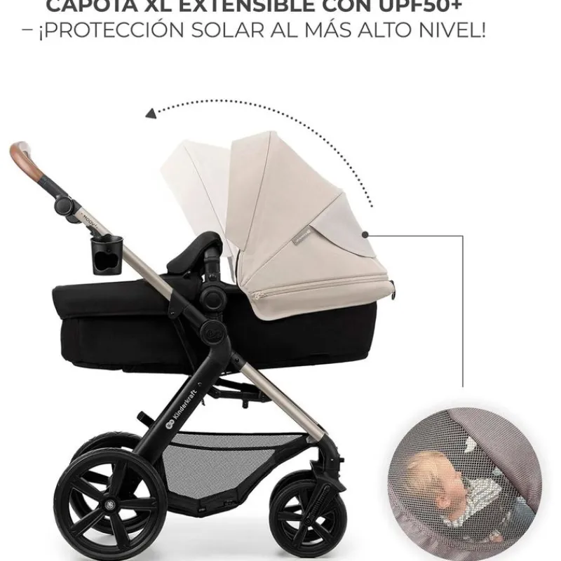 KINDERKRAFT Cochecitos De 3 Piezas-Cochecito 3 piezas Moov 2 Grey