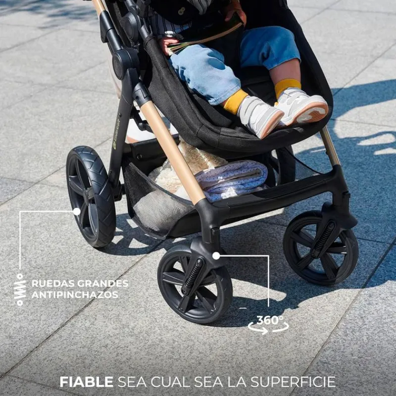 KINDERKRAFT Cochecitos De 3 Piezas-Cochecito 3 piezas Moov 2 Grey