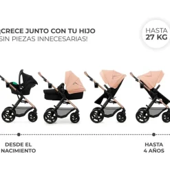 KINDERKRAFT Cochecitos De 3 Piezas-Cochecito 3 piezas Moov 2 Nude