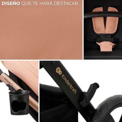 KINDERKRAFT Cochecitos De 3 Piezas-Cochecito 3 piezas Moov 2 Nude