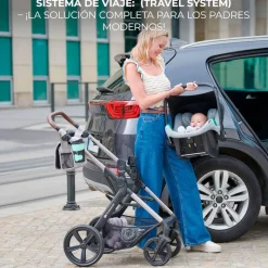 KINDERKRAFT Cochecitos De 3 Piezas-Cochecito 3 piezas Moov 2 Nude