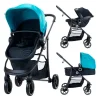ASALVO Cochecitos De 3 Piezas-Cochecito 3 piezas Porto Azul