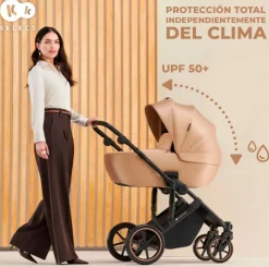 KINDERKRAFT Cochecitos De 3 Piezas-Cochecito 3 piezas Prime 2 Isize Green