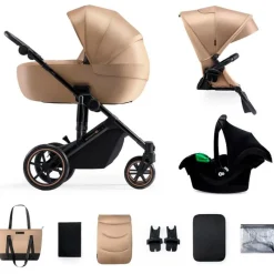 KINDERKRAFT Cochecitos De 3 Piezas-Cochecito 3 piezas Prime 2 Isize Beige