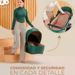 KINDERKRAFT Cochecitos De 3 Piezas-Cochecito 3 piezas Prime 2 Isize Grey