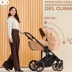 KINDERKRAFT Cochecitos De 3 Piezas-Cochecito 3 piezas Prime 2 Isize Grey