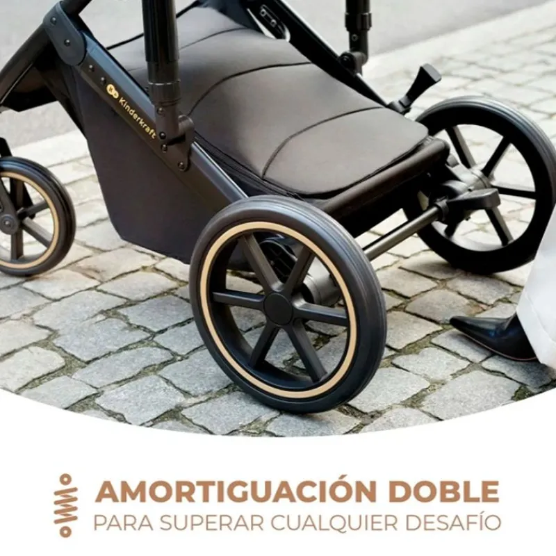 KINDERKRAFT Cochecitos De 3 Piezas-Cochecito 3 piezas Prime 2 Isize Grey