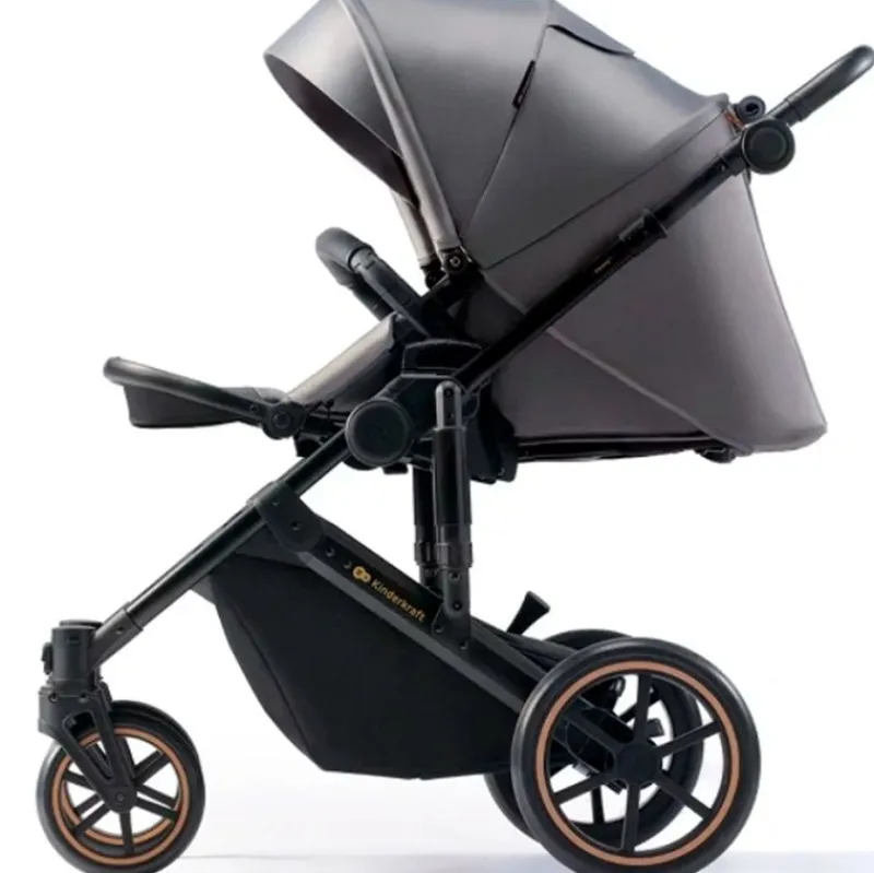 KINDERKRAFT Cochecitos De 3 Piezas-Cochecito 3 piezas Prime 2 Isize Grey