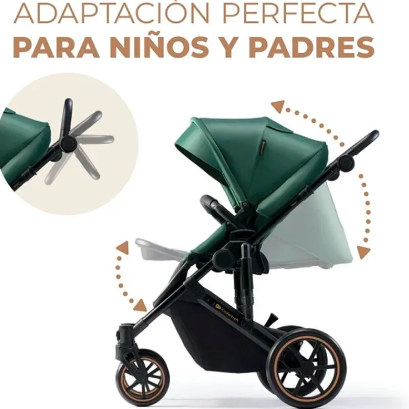 KINDERKRAFT Cochecitos De 3 Piezas-Cochecito 3 piezas Prime 2 Isize Grey
