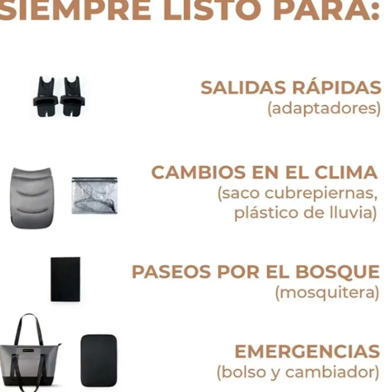 KINDERKRAFT Cochecitos De 3 Piezas-Cochecito 3 piezas Prime 2 Isize Grey