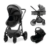 ASALVO Cochecitos De 3 Piezas-Cochecito 3 piezas Sidney 2 Gris