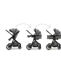 ASALVO Cochecitos De 3 Piezas-Cochecito 3 piezas Sidney 2 Gris