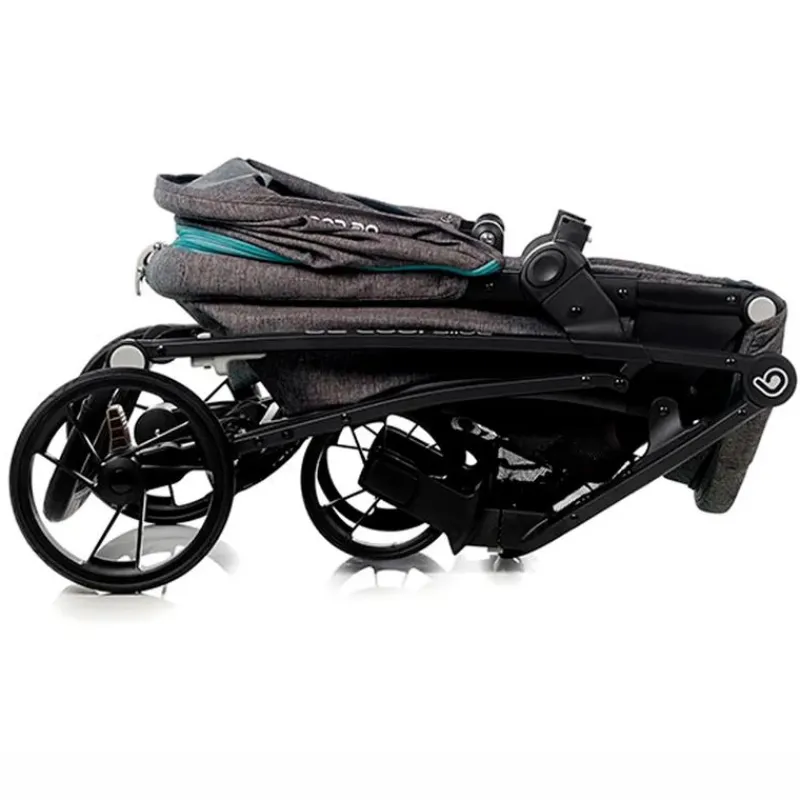 BE COOL Venta Exposición|Cochecitos De 2 Piezas-Cochecito 2 piezas Slide Flex be Solid Aquamarine