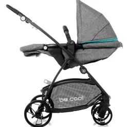 BE COOL Cochecitos De 2 Piezas-Cochecito 2 piezas Slide Flex be Solid Aquamarine