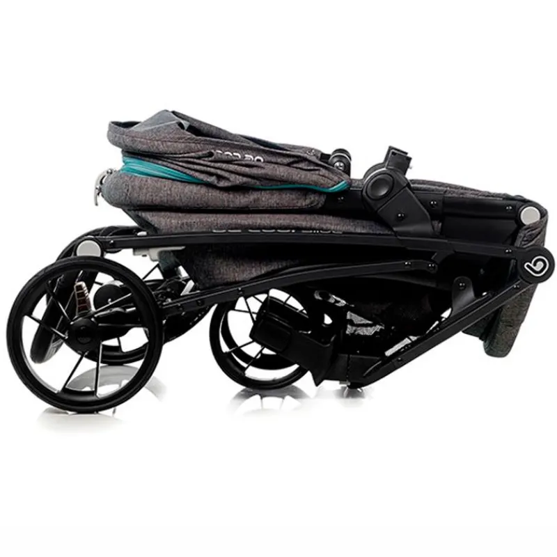 BE COOL Cochecitos De 2 Piezas-Cochecito 2 piezas Slide Flex be Solid Aquamarine