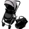 ASALVO Cochecitos De 3 Piezas-Cochecito 3 piezas Two+ 2 Gris