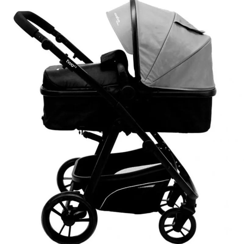 ASALVO Cochecitos De 3 Piezas-Cochecito 3 piezas Two+ 2 Gris