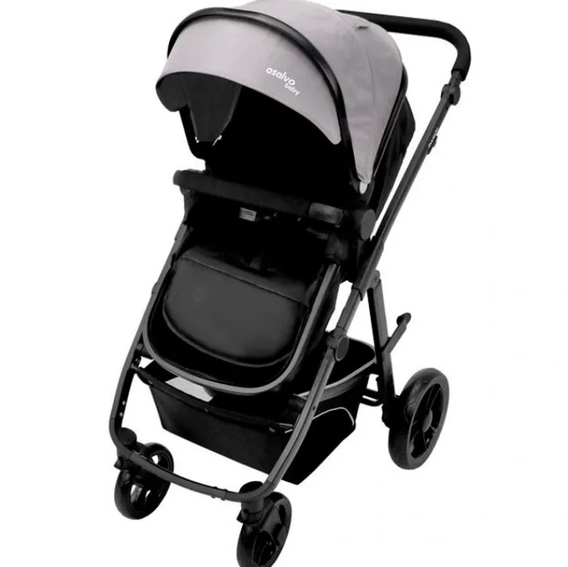 ASALVO Cochecitos De 3 Piezas-Cochecito 3 piezas Two+ 2 Gris