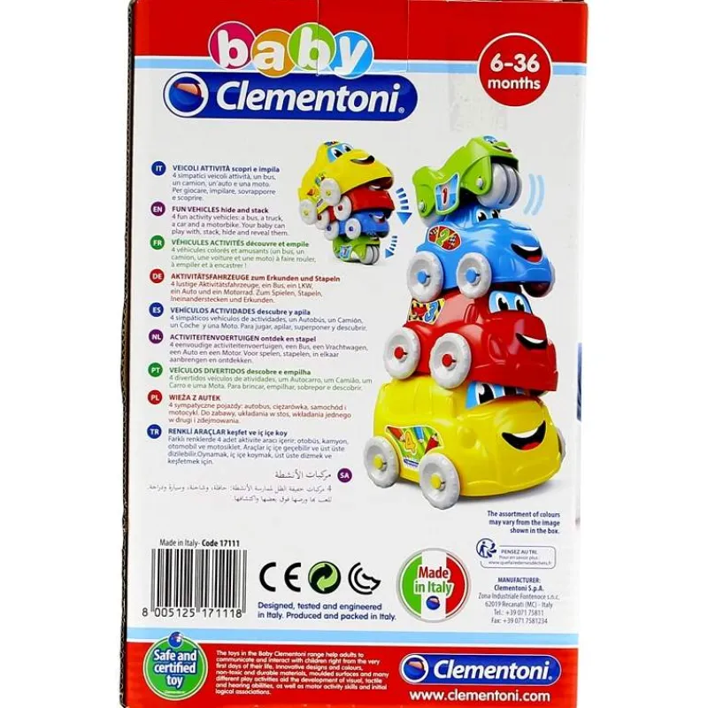 CLEMENTONI Primera Infancia Y Preescolar-Coches Apilables