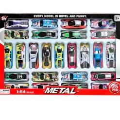 DRIM DISCOUNT Vehículos, Trenes Y Parkings-Coches Carreras Pack 25 Escala 1:64